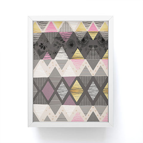 Marta Barragan Camarasa Abstract geometric textures Framed Mini Art Print