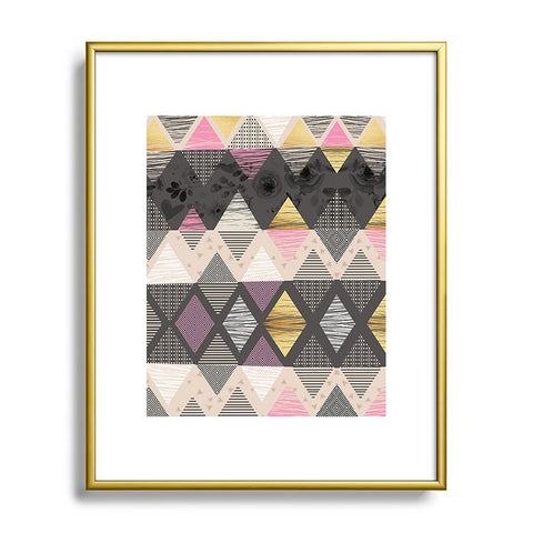 Marta Barragan Camarasa Abstract geometric textures Metal Framed Art Print