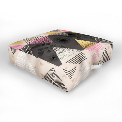 Marta Barragan Camarasa Abstract geometric textures Outdoor Floor Cushion