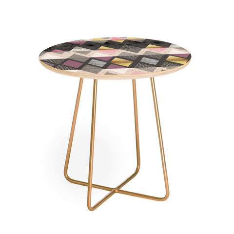 Marta Barragan Camarasa Abstract geometric textures Round Side Table