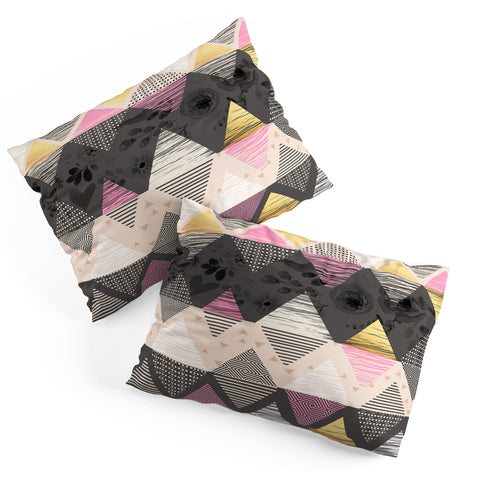 Marta Barragan Camarasa Abstract geometric textures Pillow Shams