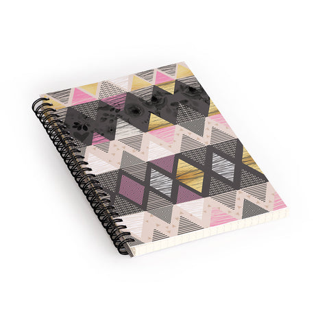 Marta Barragan Camarasa Abstract geometric textures Spiral Notebook