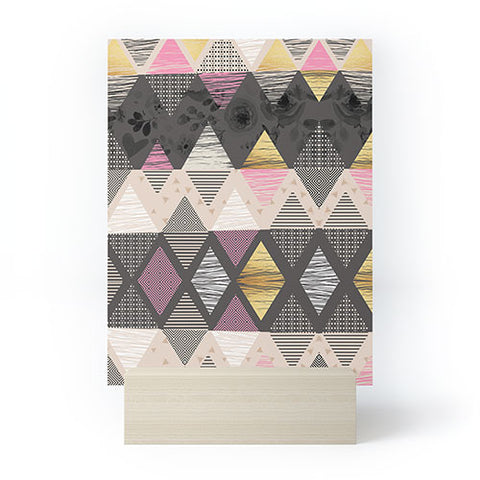 Marta Barragan Camarasa Abstract geometric textures Mini Art Print