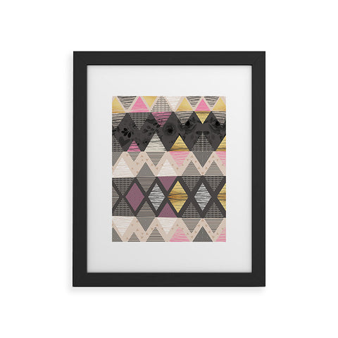 Marta Barragan Camarasa Abstract geometric textures Framed Art Print