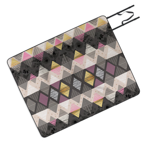 Marta Barragan Camarasa Abstract geometric textures Picnic Blanket