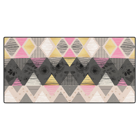 Marta Barragan Camarasa Abstract geometric textures Desk Mat