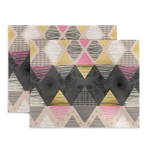 Marta Barragan Camarasa Abstract geometric textures Placemat