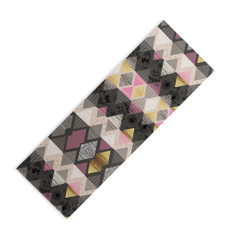 Marta Barragan Camarasa Abstract geometric textures Yoga Mat