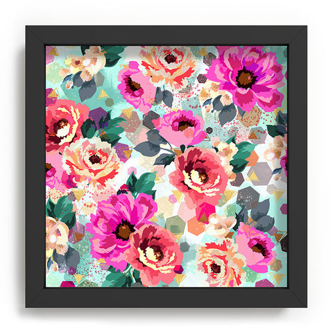 Marta Barragan Camarasa ABSTRACT GEOMETRICAL FLOWERS Recessed Framing Square