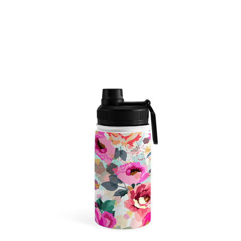 Marta Barragan Camarasa ABSTRACT GEOMETRICAL FLOWERS Water Bottle