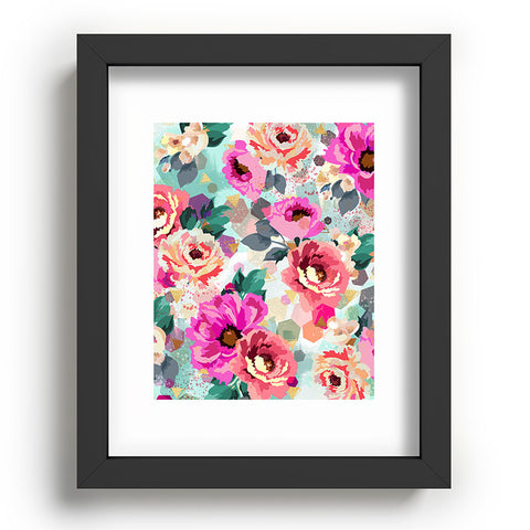 Marta Barragan Camarasa ABSTRACT GEOMETRICAL FLOWERS Recessed Framing Rectangle