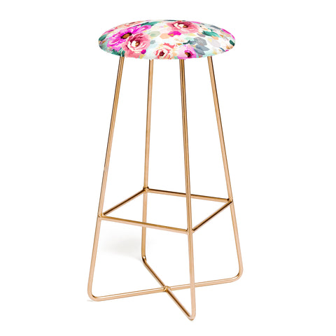 Marta Barragan Camarasa ABSTRACT GEOMETRICAL FLOWERS Bar Stool