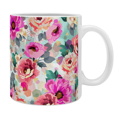 Marta Barragan Camarasa ABSTRACT GEOMETRICAL FLOWERS Coffee Mug