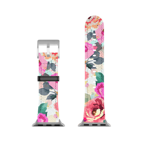 Marta Barragan Camarasa ABSTRACT GEOMETRICAL FLOWERS Apple Watch Band