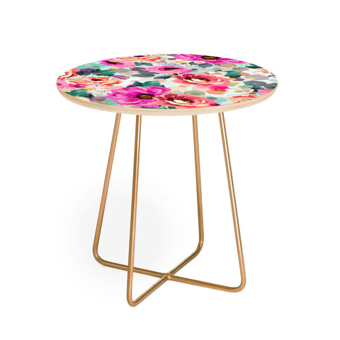 Marta Barragan Camarasa ABSTRACT GEOMETRICAL FLOWERS Round Side Table