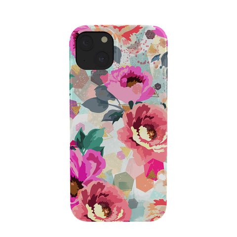 Marta Barragan Camarasa ABSTRACT GEOMETRICAL FLOWERS Phone Case