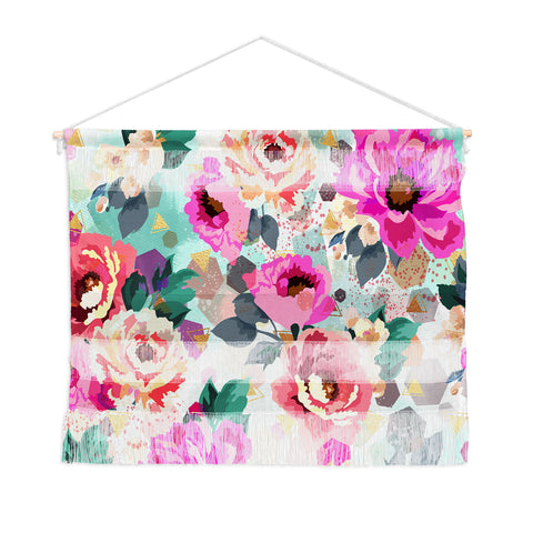 Marta Barragan Camarasa ABSTRACT GEOMETRICAL FLOWERS Wall Hanging Landscape