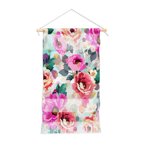 Marta Barragan Camarasa ABSTRACT GEOMETRICAL FLOWERS Wall Hanging Portrait