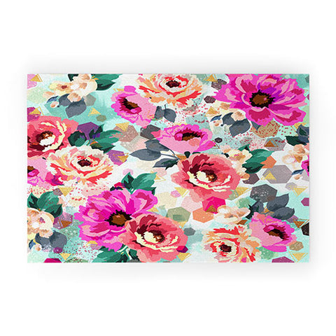 Marta Barragan Camarasa ABSTRACT GEOMETRICAL FLOWERS Welcome Mat