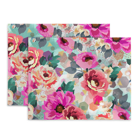 Marta Barragan Camarasa ABSTRACT GEOMETRICAL FLOWERS Placemat