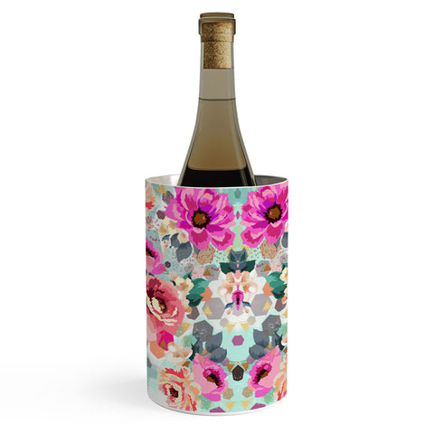 Marta Barragan Camarasa ABSTRACT GEOMETRICAL FLOWERS Wine Chiller