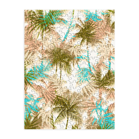 Marta Barragan Camarasa Abstract leaf and tropical palm trees Puzzle