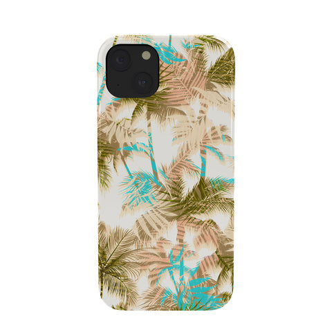 Marta Barragan Camarasa Abstract leaf and tropical palm trees Phone Case