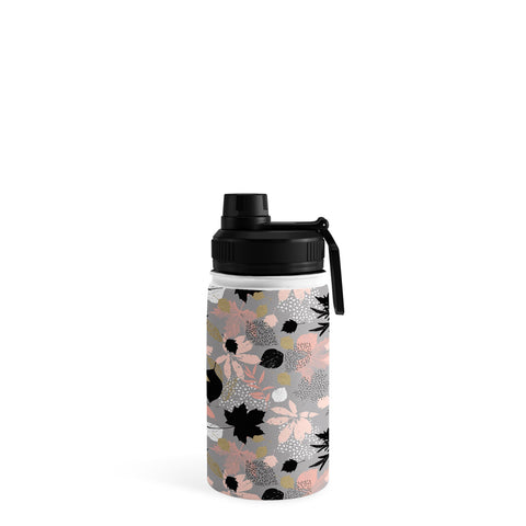 Marta Barragan Camarasa Abstract maple leaves autumn Water Bottle