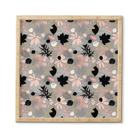 Marta Barragan Camarasa Abstract maple leaves autumn Framed Wall Art