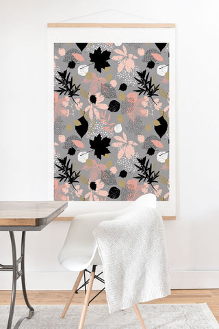 Marta Barragan Camarasa Abstract maple leaves autumn Art Print And Hanger