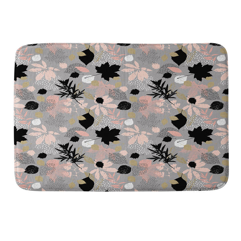Marta Barragan Camarasa Abstract maple leaves autumn Memory Foam Bath Mat