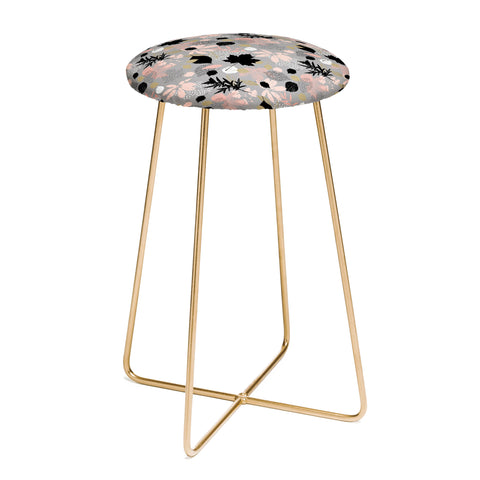 Marta Barragan Camarasa Abstract maple leaves autumn Counter Stool