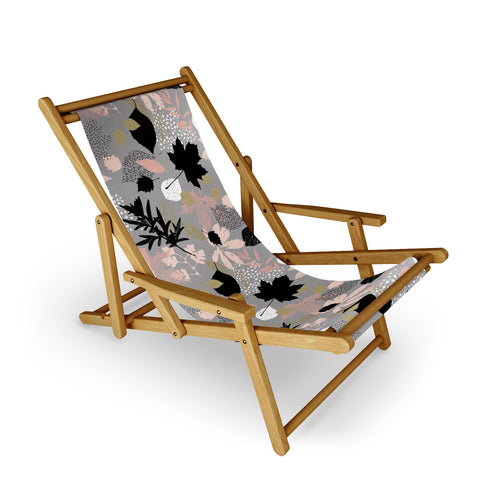 Marta Barragan Camarasa Abstract maple leaves autumn Sling Chair