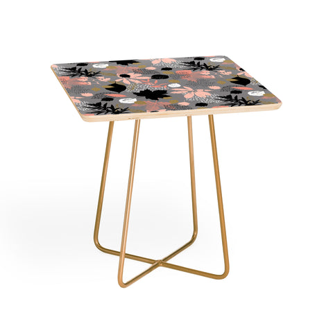 Marta Barragan Camarasa Abstract maple leaves autumn Side Table