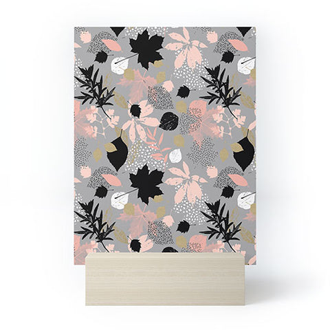 Marta Barragan Camarasa Abstract maple leaves autumn Mini Art Print