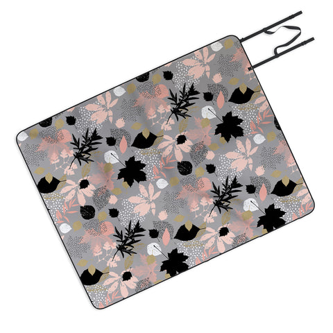 Marta Barragan Camarasa Abstract maple leaves autumn Picnic Blanket