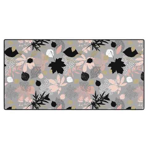 Marta Barragan Camarasa Abstract maple leaves autumn Desk Mat
