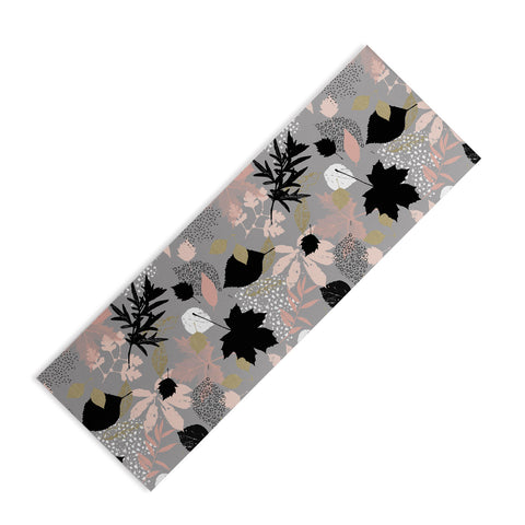 Marta Barragan Camarasa Abstract maple leaves autumn Yoga Mat