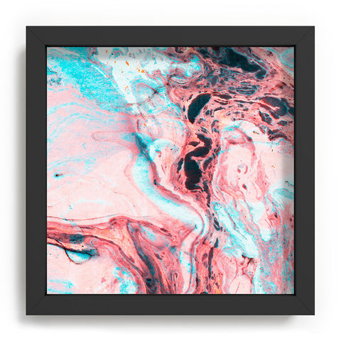 Marta Barragan Camarasa Abstract marbled saturated Recessed Framing Square