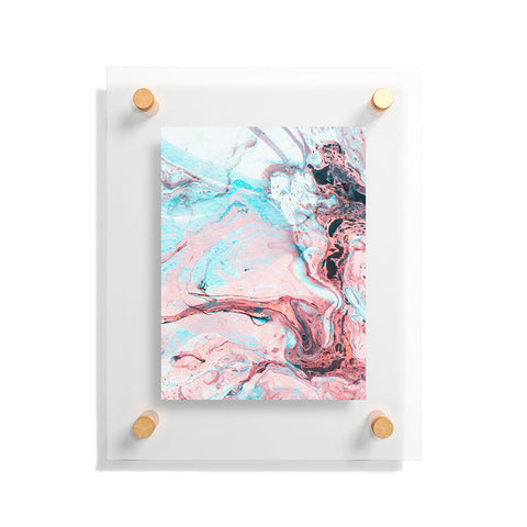 Marta Barragan Camarasa Abstract marbled saturated Floating Acrylic Print