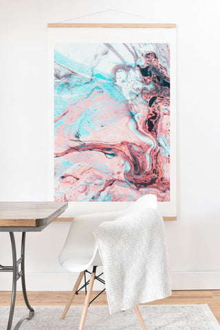 Marta Barragan Camarasa Abstract marbled saturated Art Print And Hanger