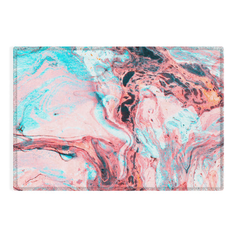 Marta Barragan Camarasa Abstract marbled saturated Outdoor Rug