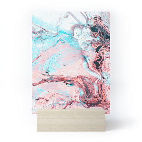 Marta Barragan Camarasa Abstract marbled saturated Mini Art Print