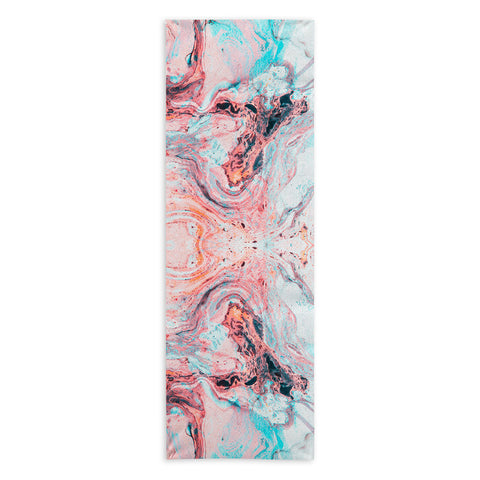 Marta Barragan Camarasa Abstract marbled saturated Yoga Towel