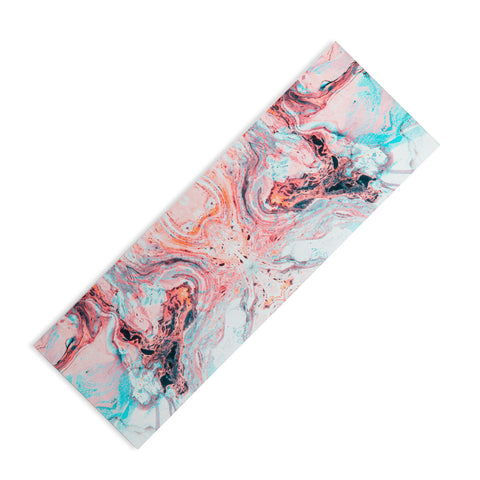 Marta Barragan Camarasa Abstract marbled saturated Yoga Mat