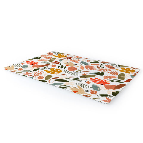 Marta Barragan Camarasa Abstract modern nature shapes Area Rug