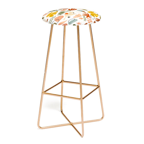 Marta Barragan Camarasa Abstract modern nature shapes Bar Stool