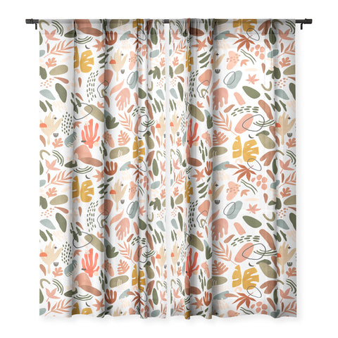 Marta Barragan Camarasa Abstract modern nature shapes Sheer Non Repeat