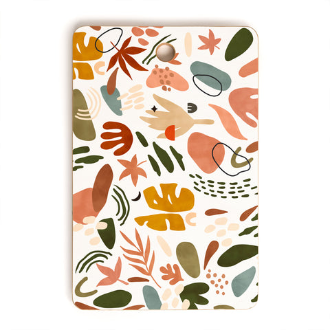 Marta Barragan Camarasa Abstract modern nature shapes Cutting Board Rectangle