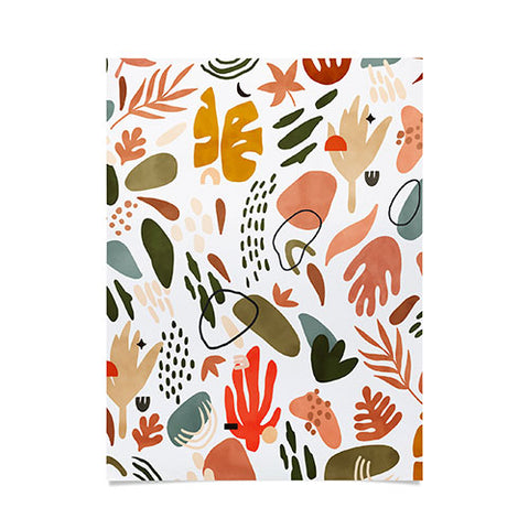 Marta Barragan Camarasa Abstract modern nature shapes Poster